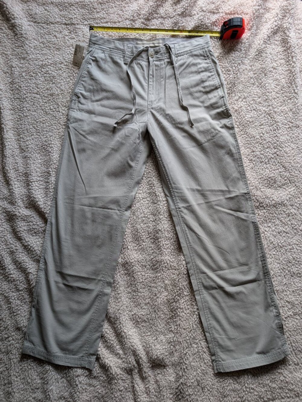 Club Monaco | Men | Floyd Canvas Pant | Light Grey  | Size 30